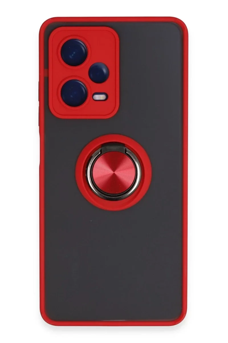 Xiaomi Redmi Note 12 5G Kılıf Montreal Yüzüklü Silikon Kapak - Kırmızı Fiyatı, Yorumları ve Özellikleri
