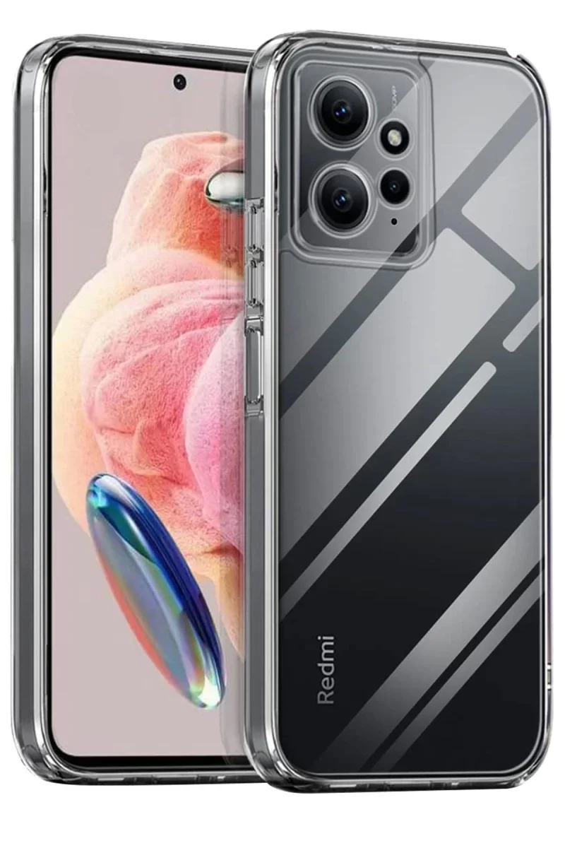Xiaomi Redmi Note 12 4G Kılıf Lüx Şeffaf Silikon Xiaomi Redmi Note 12 4G Kılıf Lüx Şeffaf Silikon