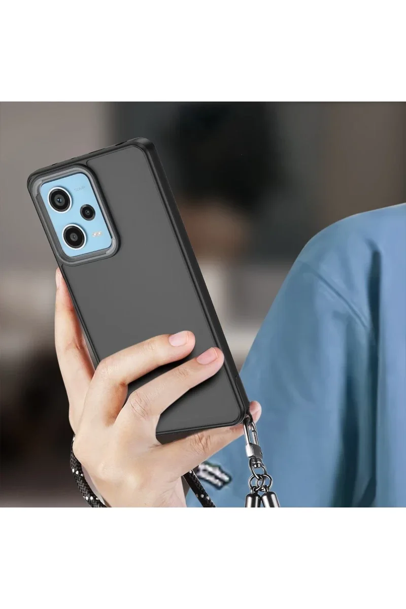 Xiaomi Redmi Note 12 4G Kılıf Elegant Kapak - Siyah Xiaomi Redmi Note 12 4G Kılıf Elegant Kapak - Siyah
