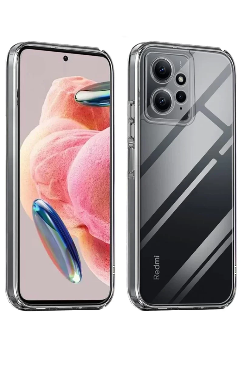 Xiaomi Redmi Note 12 4G Kılıf Lüx Şeffaf Silikon Xiaomi Redmi Note 12 4G Kılıf Lüx Şeffaf Silikon