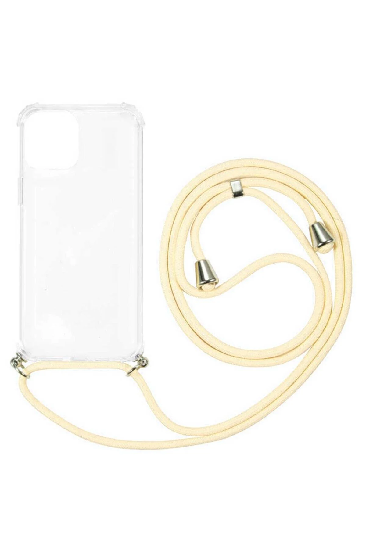 Xiaomi Redmi Note 12 4G Boyun Askılı Şeffaf Tank Kılıf Yeşil