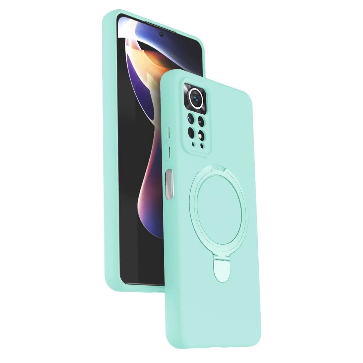 Xiaomi Redmi Note 12 Pro 4g Regal Magsafe Standlı Kapak - Su Yeşili Xiaomi Redmi Note 12 Pro 4g Regal Magsafe Standlı Kapak - Su Yeşili