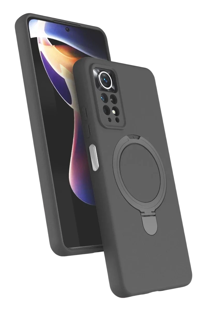 Xiaomi Redmi Note 12 Pro 4G Regal Magsafe Standlı Kapak - Titan Gri Xiaomi Redmi Note 12 Pro 4G Regal Magsafe Standlı Kapak - Titan Gri