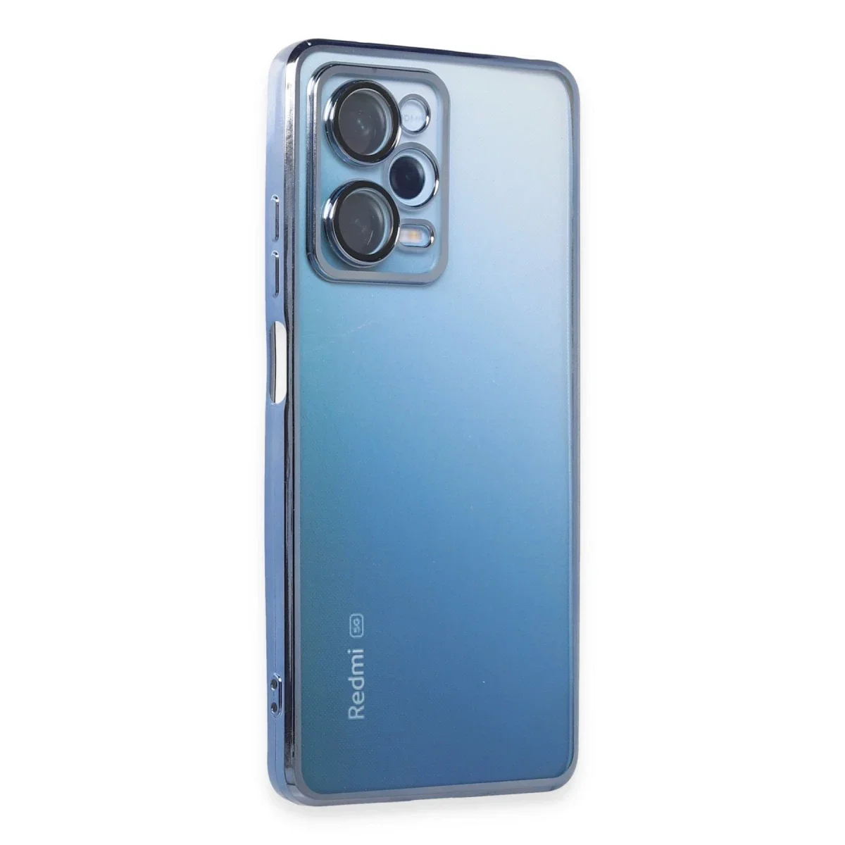 Xiaomi Redmi Note 12 Pro 5G Kılıf Razer Lensli Silikon - Açık Mavi
