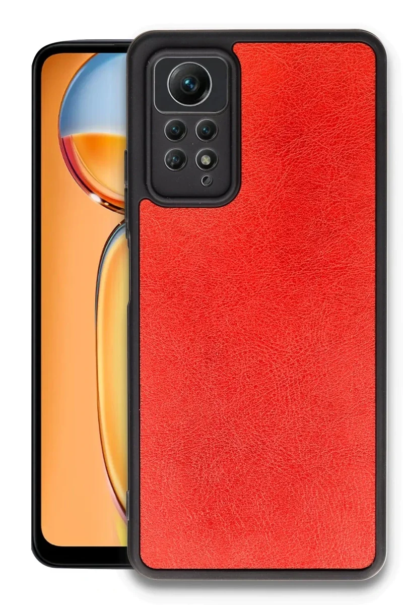 Xiaomi Redmi Note 12 Pro 4G Kılıf Aras Deri Kapak - Kırmızı Xiaomi Redmi Note 12 Pro 4G Kılıf Aras Deri Kapak - Kırmızı