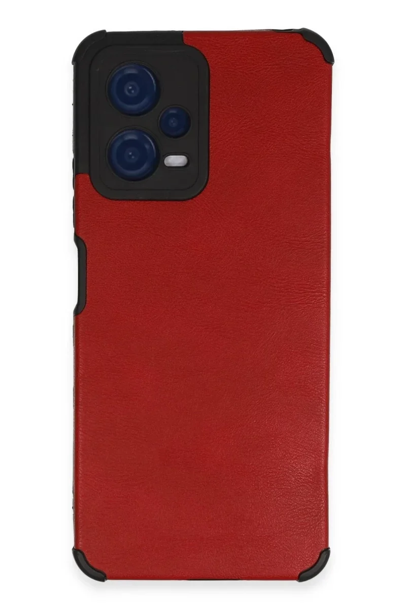 Xiaomi Redmi Note 12 5G Kılıf Loop Deri Silikon - Kırmızı Xiaomi Redmi Note 12 5G Kılıf Loop Deri Silikon - Kırmızı