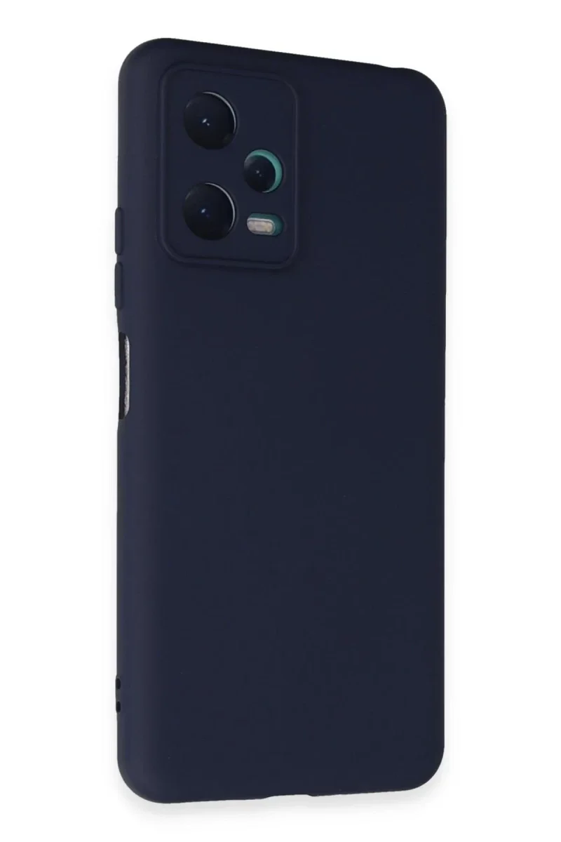 Xiaomi Redmi Note 12 5G Kılıf Nano içi Kadife Silikon - Lacivert Xiaomi Redmi Note 12 5G Kılıf Nano içi Kadife Silikon - Lacivert