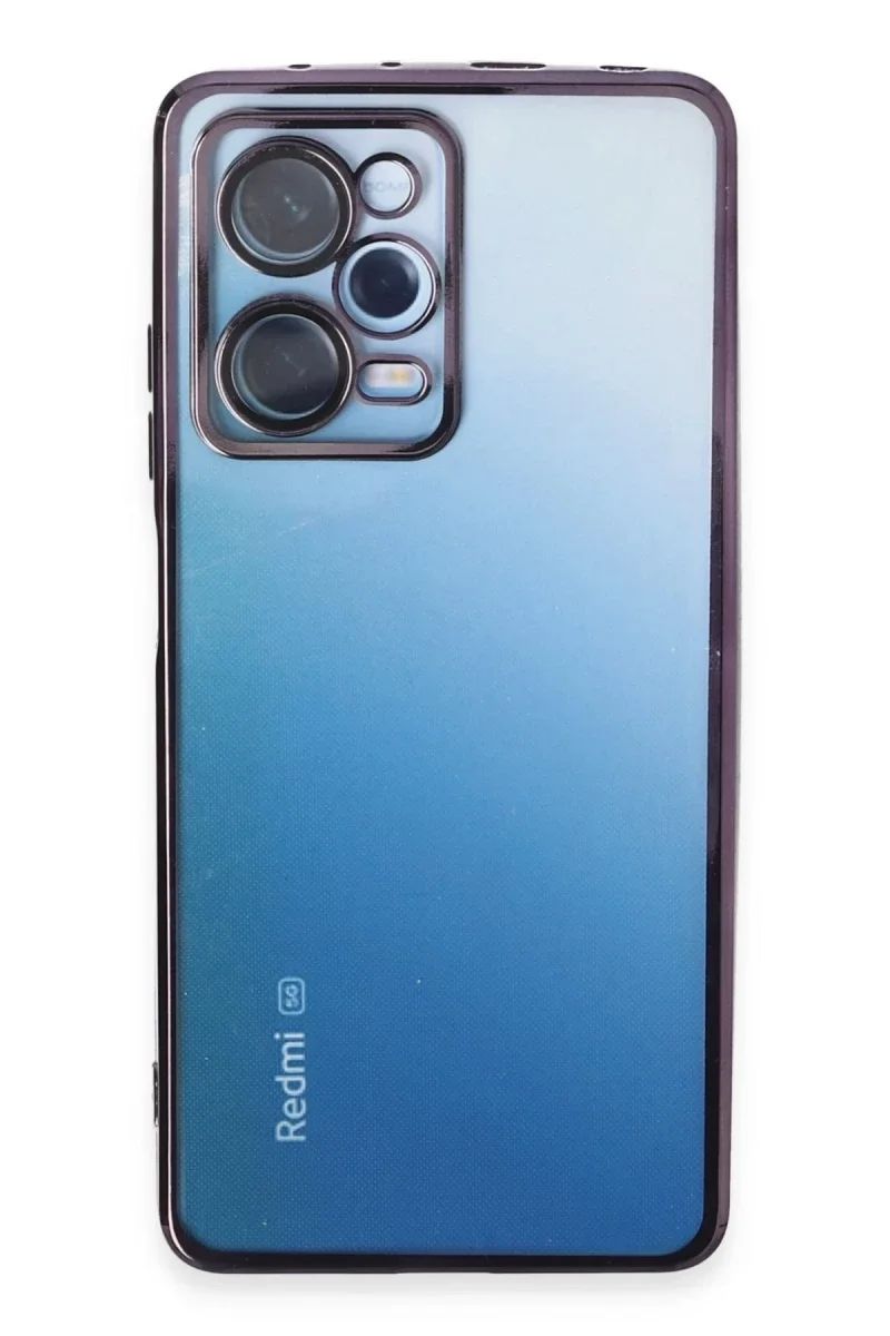 Xiaomi Redmi Note 12 Pro 5G Kılıf Razer Lensli Silikon - Mor