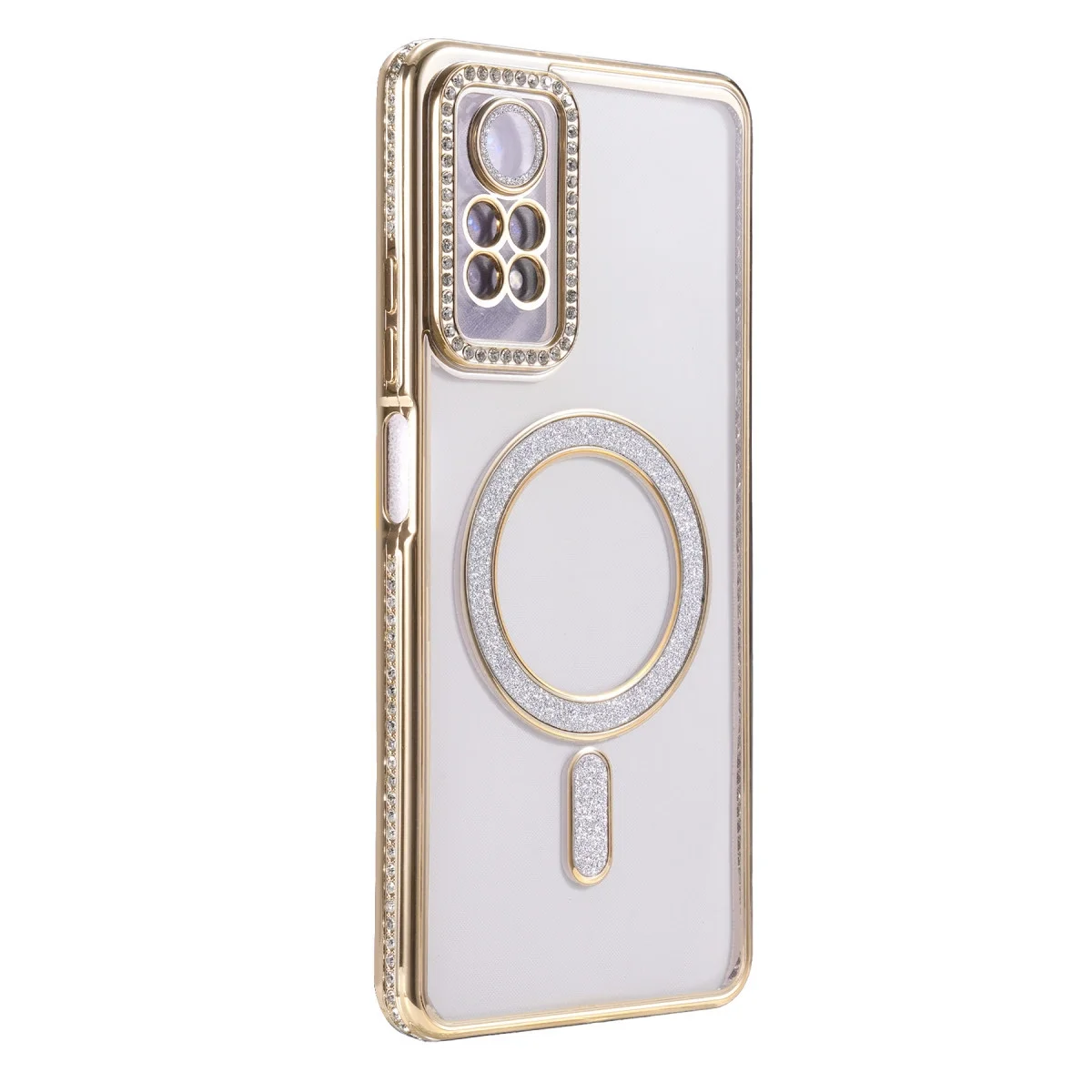 Xiaomi Redmi Note 12 Pro 4g Joke Simli Magneticsafe Kılıf - Gold Xiaomi Redmi Note 12 Pro 4g Joke Simli Magneticsafe Kılıf - Gold