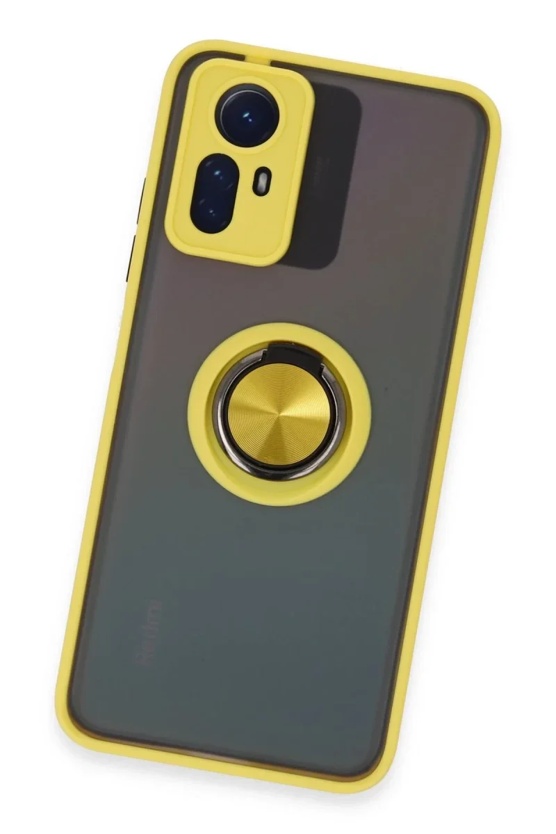 Xiaomi Redmi Note 12S Kılıf Montreal Yüzüklü Silikon Kapak - Sarı Fiyatı, Yorumları ve Özellikleri