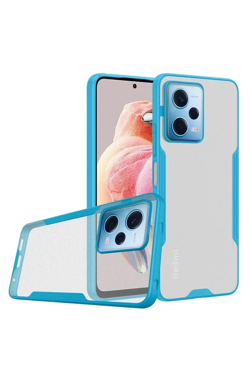 Xiaomi Redmi Note 12 5G Kılıf Platin Silikon - Mavi Xiaomi Redmi Note 12 5G Kılıf Platin Silikon - Mavi