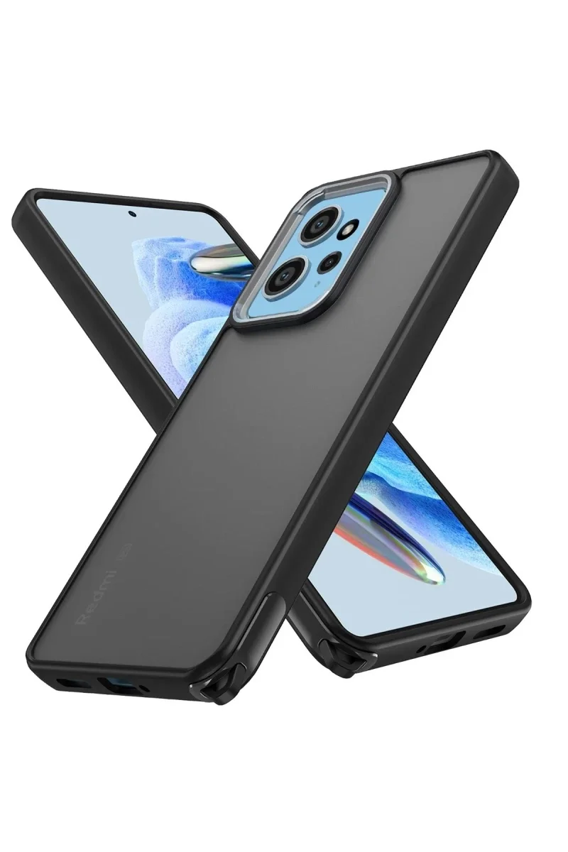 Xiaomi Redmi Note 12 4G Kılıf Elegant Kapak - Siyah Xiaomi Redmi Note 12 4G Kılıf Elegant Kapak - Siyah