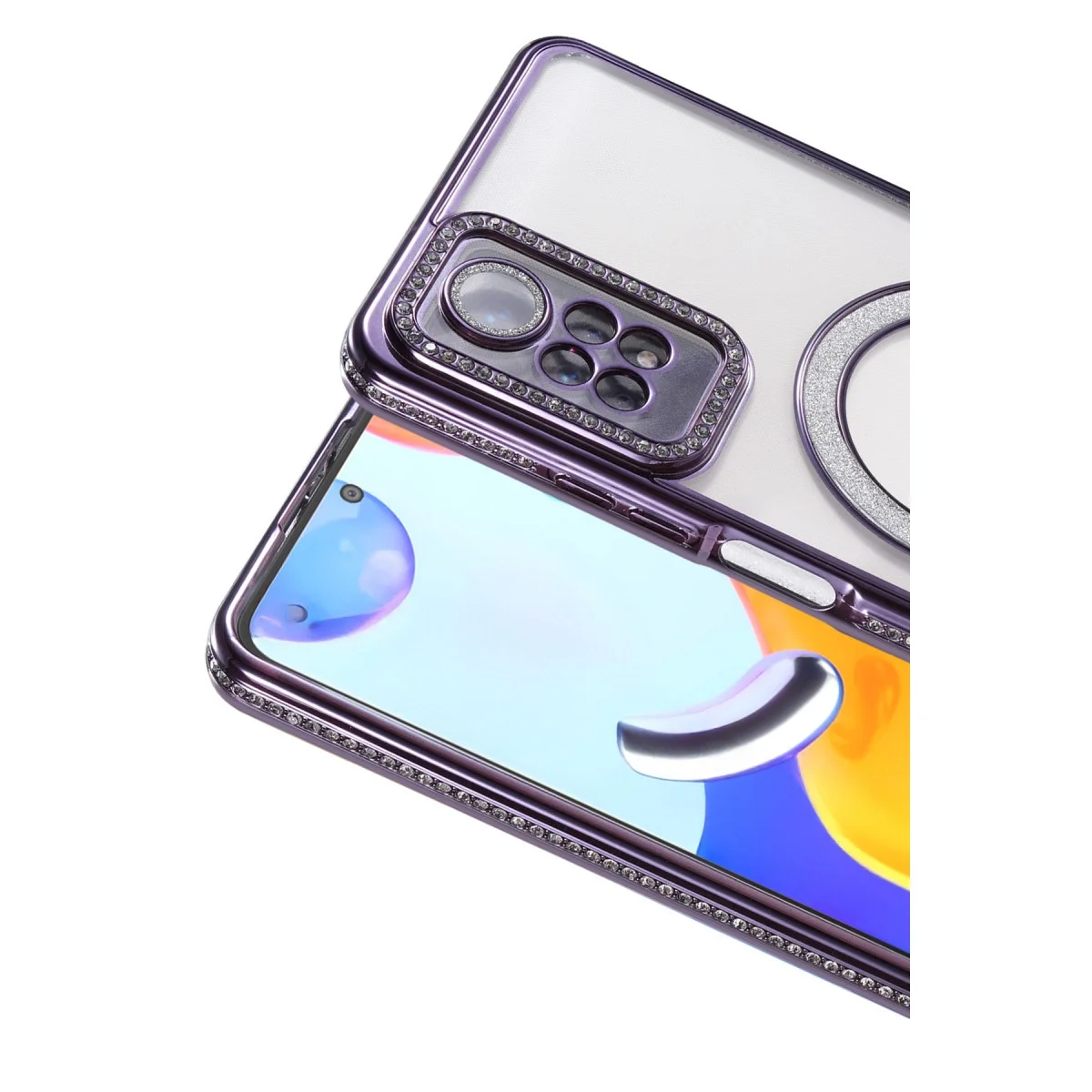 Xiaomi Redmi Note 12 Pro 4g Joke Simli Magneticsafe Kılıf - Derin Mor Xiaomi Redmi Note 12 Pro 4g Joke Simli Magneticsafe Kılıf - Derin Mor