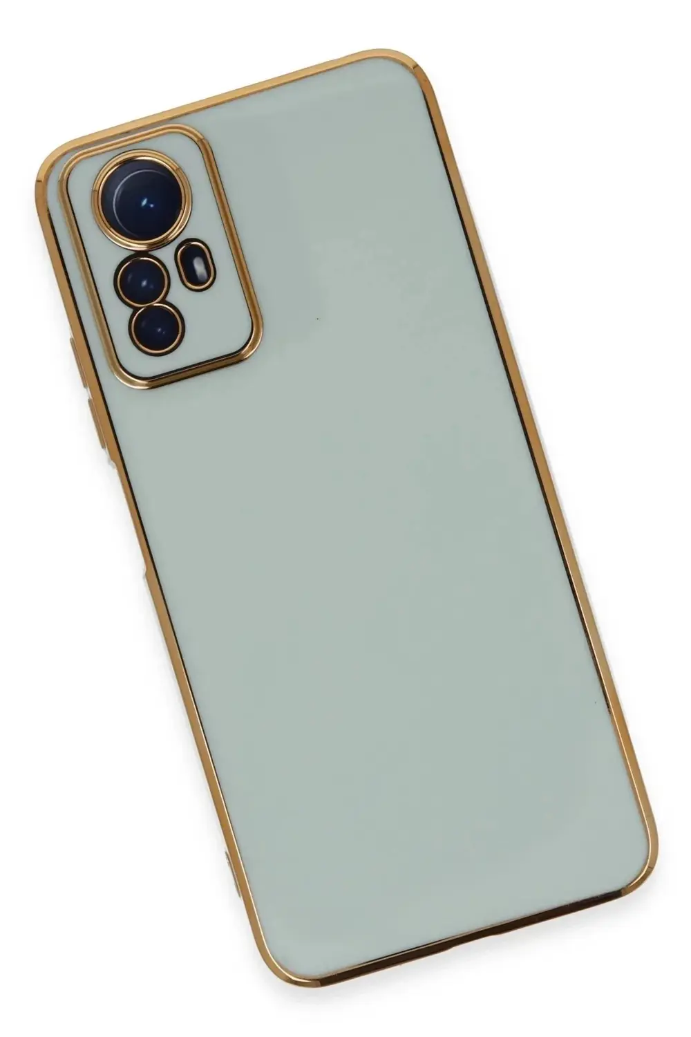 Xiaomi Redmi Note 12S Kılıf Volet Silikon - Açık Yeşil-(5796)