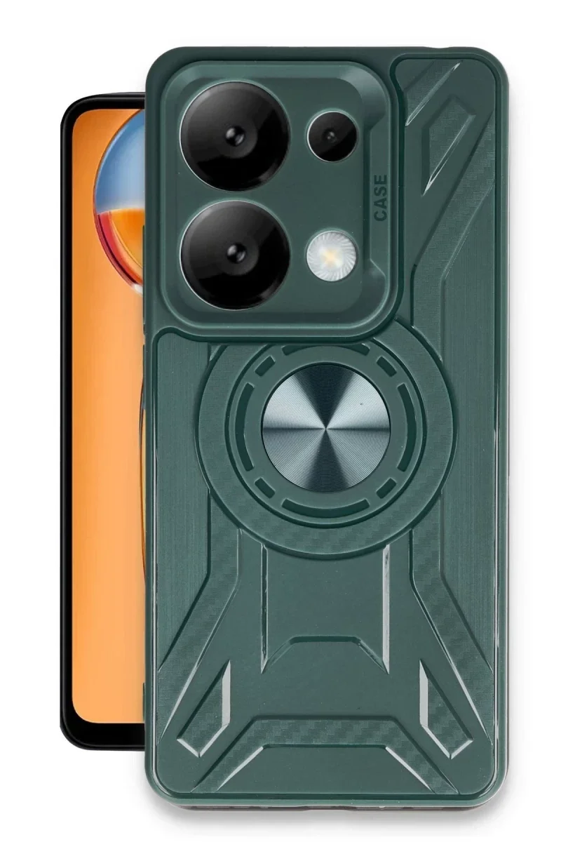 Xiaomi Redmi Note 13 Pro 5G Kılıf Lincoln Silikon - Koyu Yeşil Xiaomi Redmi Note 13 Pro 5G Kılıf Lincoln Silikon - Koyu Yeşil