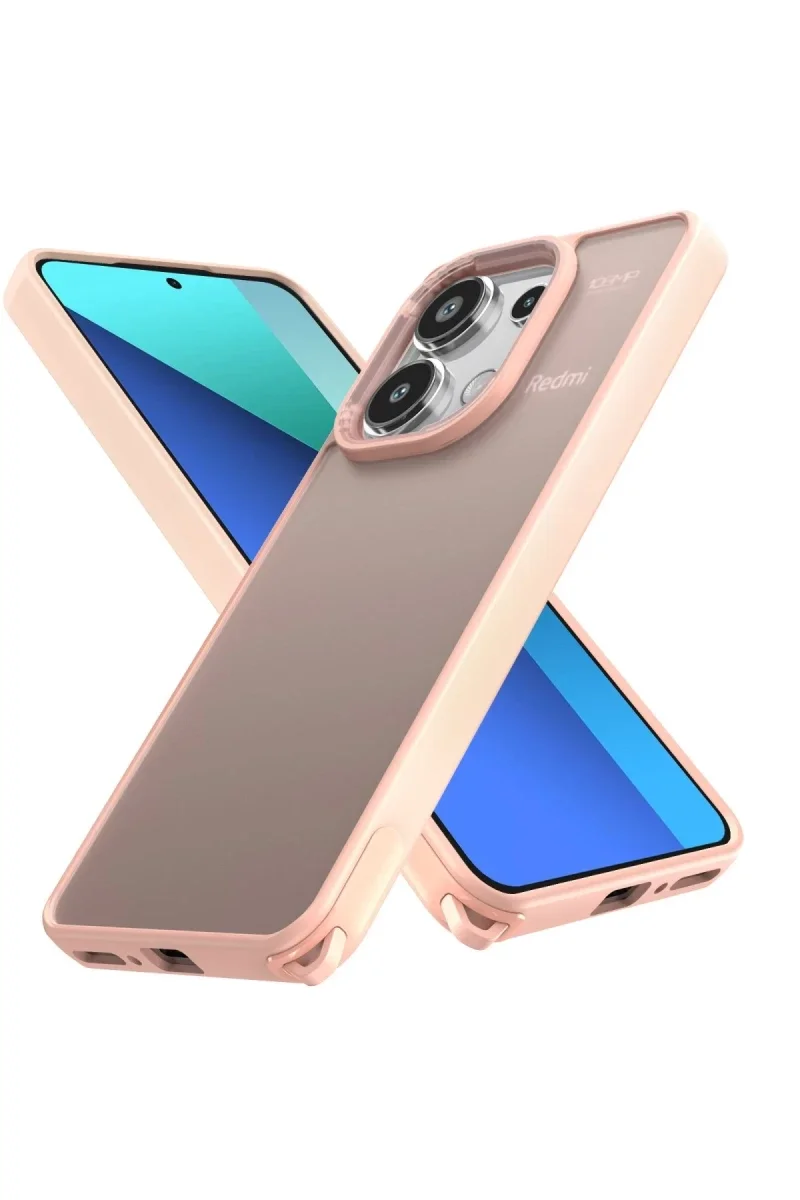 Xiaomi Redmi Note 13 Pro 4G Kılıf Elegant Kapak - Pudra Xiaomi Redmi Note 13 Pro 4G Kılıf Elegant Kapak - Pudra