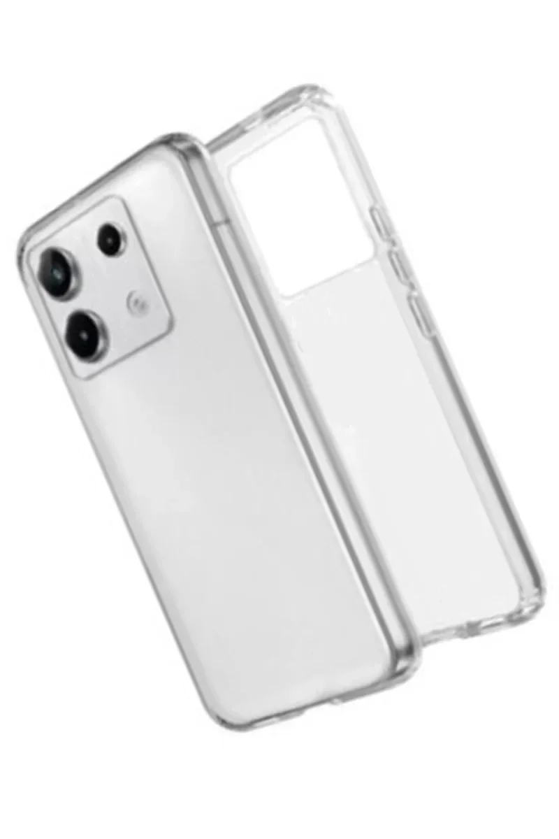 Xiaomi Redmi Note 13 Pro 4G Kılıf Lüx Şeffaf Silikon Xiaomi Redmi Note 13 Pro 4G Kılıf Lüx Şeffaf Silikon
