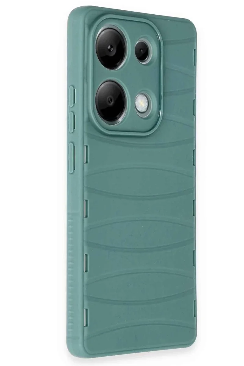 Xiaomi Redmi Note 13 Pro 4G Kılıf Bibercas Silikon Kapak - Koyu Yeşil Xiaomi Redmi Note 13 Pro 4G Kılıf Bibercas Silikon Kapak - Koyu Yeşil
