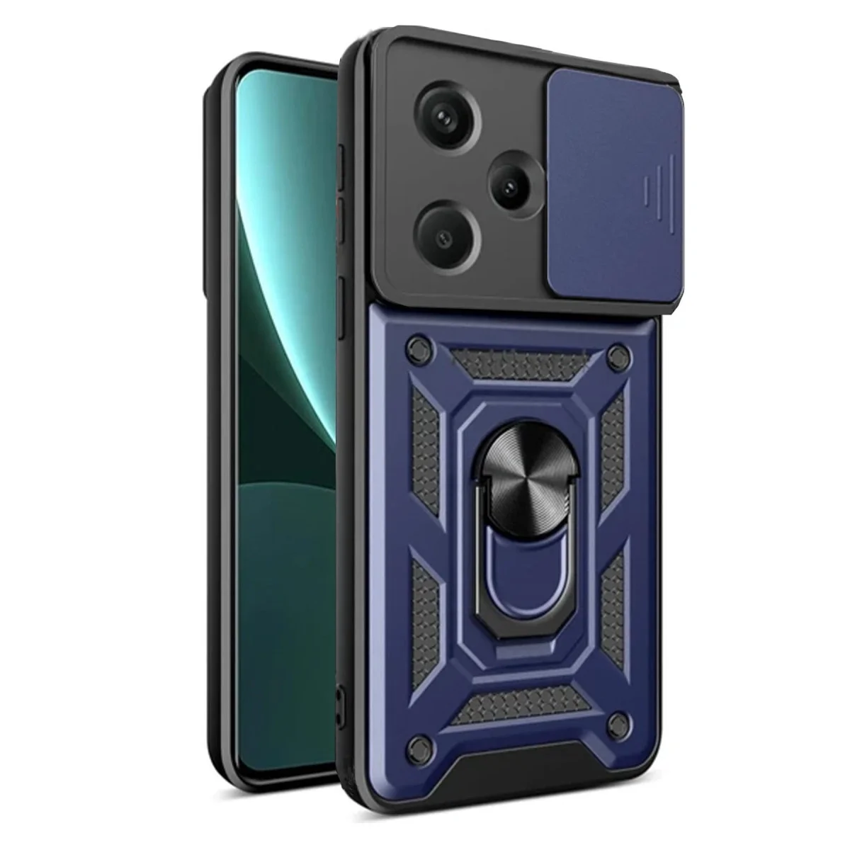 Xiaomi Redmi Note 13 Pro Plus Kılıf Pars Lens Yüzüklü Silikon - Lacivert Xiaomi Redmi Note 13 Pro Plus Kılıf Pars Lens Yüzüklü Silikon - Lacivert