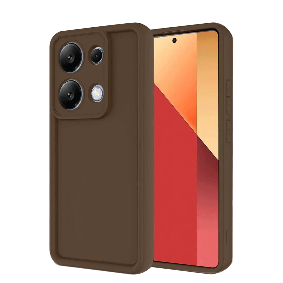 Xiaomi Redmi Note 13 Pro 4G Kılıf Viera Silikon - Kahverengi