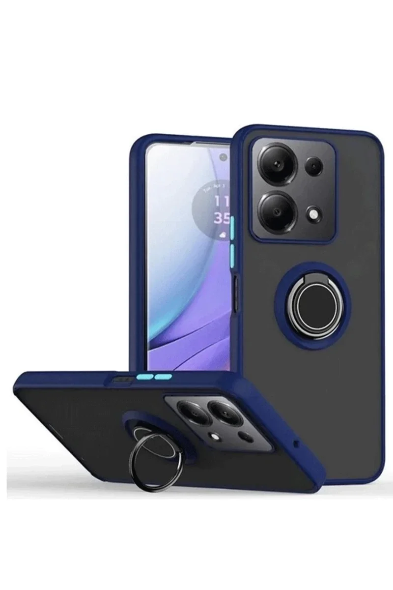 Xiaomi Redmi Note 13 Pro 5G Kılıf Montreal Yüzüklü Silikon Kapak - Lacivert Fiyatı, Yorumları ve Özellikleri