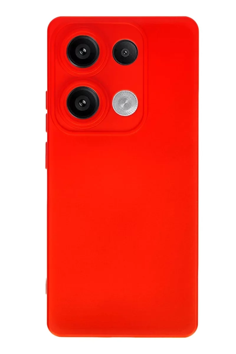Xiaomi Redmi Note 13 Pro 4G Kılıf Nano içi Kadife Silikon - Kırmızı Xiaomi Redmi Note 13 Pro 4G Kılıf Nano içi Kadife Silikon - Kırmızı