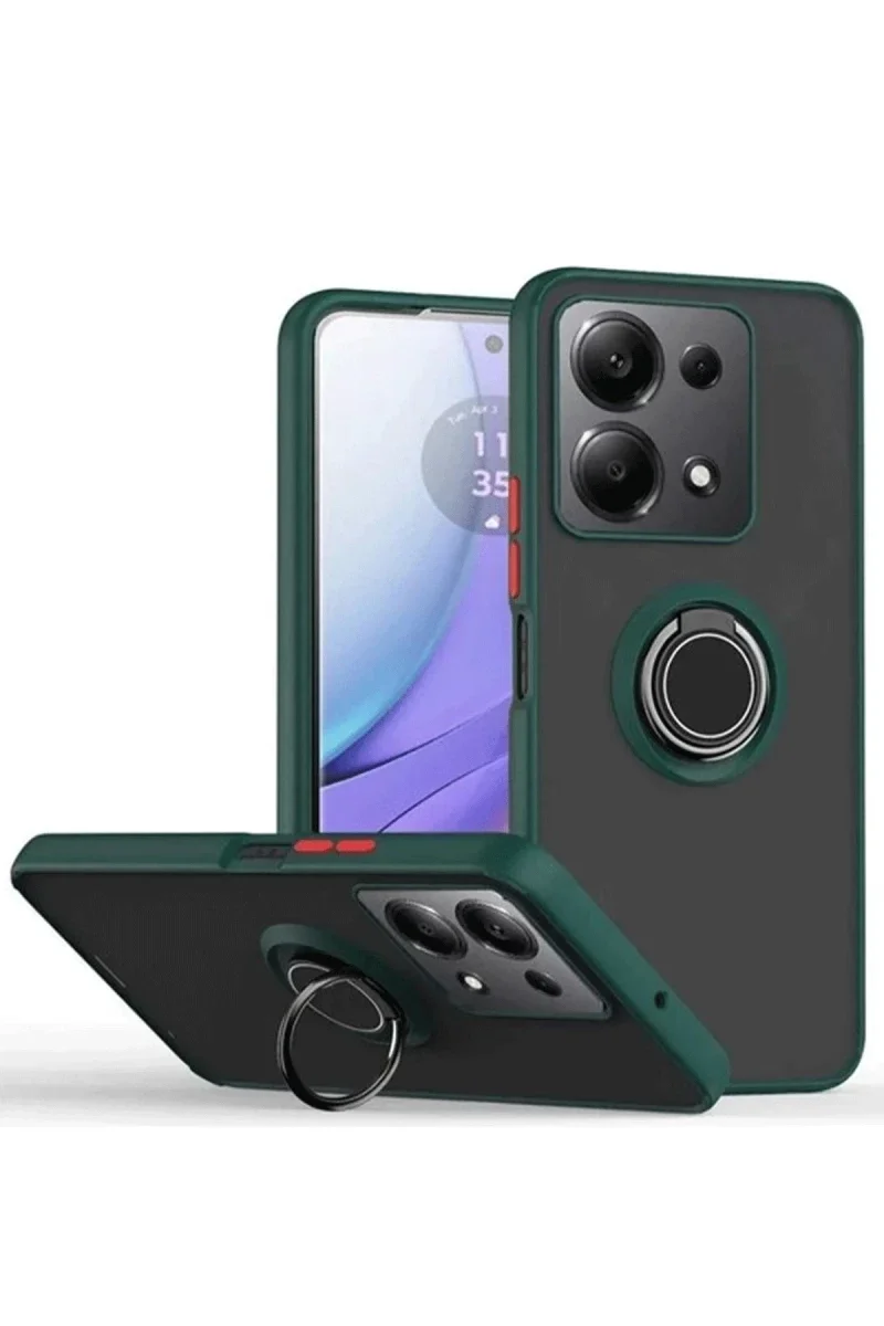 Xiaomi Redmi Note 13 Pro 5G Kılıf Montreal Yüzüklü Silikon Kapak - Yeşil Fiyatı, Yorumları ve Özellikleri