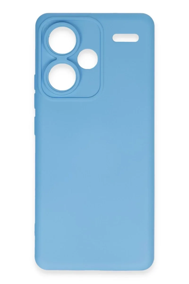 Xiaomi Redmi Note 13 Pro Plus Kılıf Nano içi Kadife Silikon - Mavi