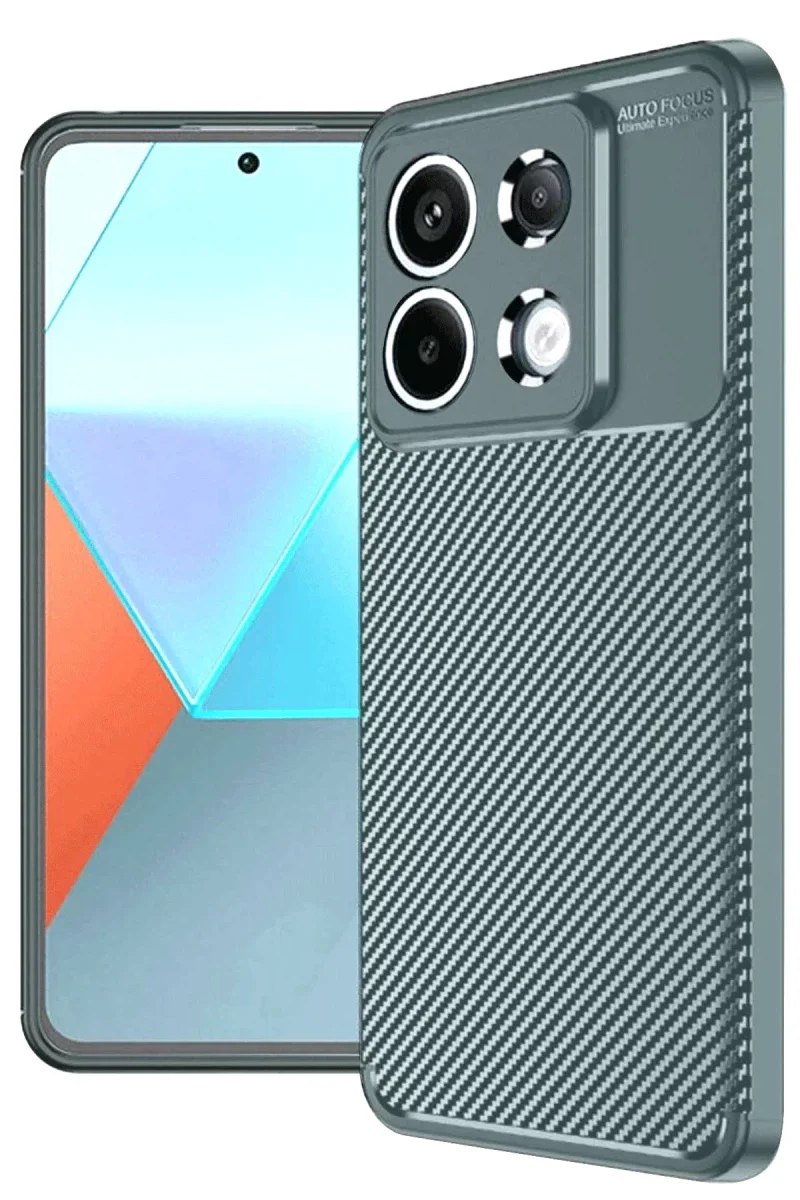 Xiaomi Redmi Note 13 Pro 4G Kılıf Auto Focus Karbon Kapak - Gri Xiaomi Redmi Note 13 Pro 4G Kılıf Auto Focus Karbon Kapak - Gri