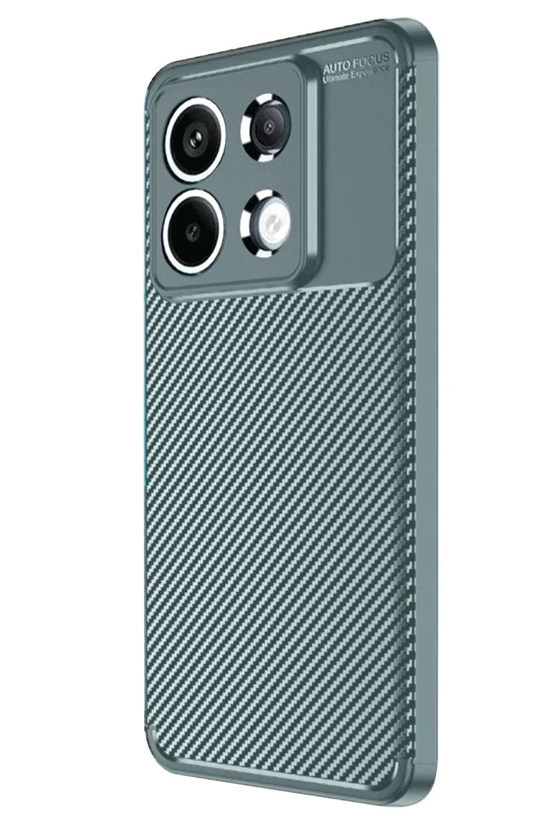 Xiaomi Redmi Note 13 Pro 4G Kılıf Auto Focus Karbon Kapak - Gri Xiaomi Redmi Note 13 Pro 4G Kılıf Auto Focus Karbon Kapak - Gri