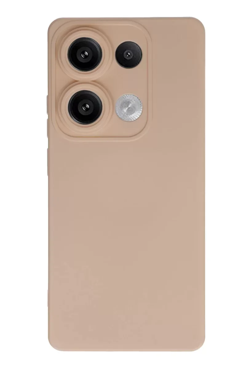 Xiaomi Redmi Note 13 4G Kılıf Nano içi Kadife Silikon - Pudra