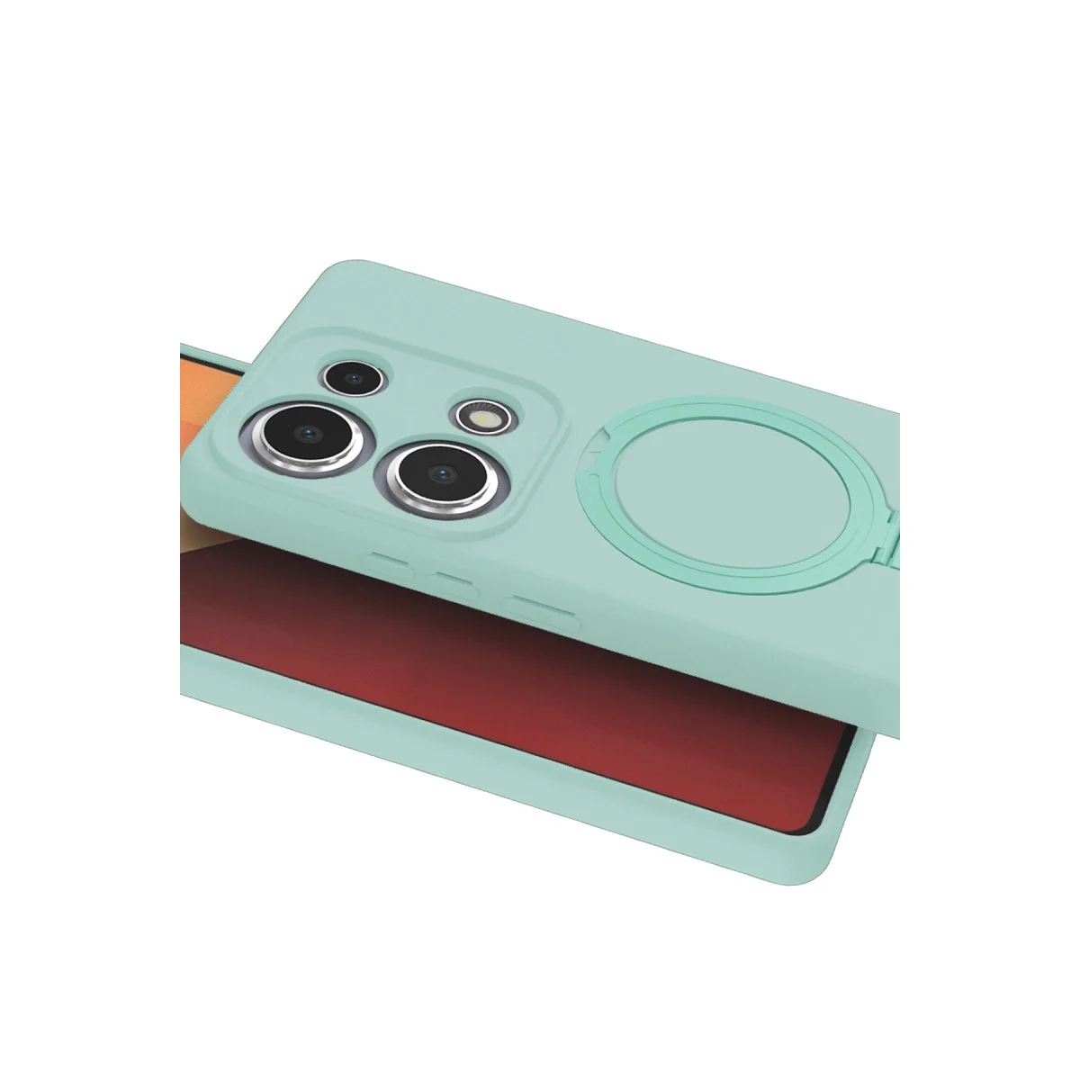 Xiaomi Redmi Note 13 Pro 4g Regal Magsafe Standlı Kapak - Su Yeşili Xiaomi Redmi Note 13 Pro 4g Regal Magsafe Standlı Kapak - Su Yeşili