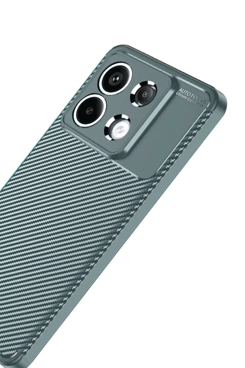 Xiaomi Redmi Note 13 Pro 4G Kılıf Auto Focus Karbon Kapak - Gri Xiaomi Redmi Note 13 Pro 4G Kılıf Auto Focus Karbon Kapak - Gri