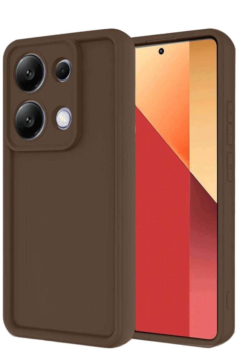 Xiaomi Redmi Note 13 Pro 4G Kılıf Viera Silikon - Kahverengi