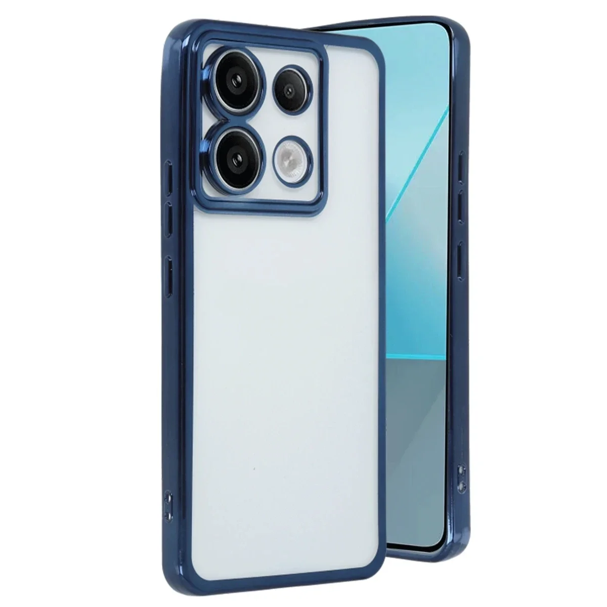 Xiaomi Redmi Note 13 Pro 4G Kılıf Razer Lensli Silikon - Lacivert Xiaomi Redmi Note 13 Pro 4G Kılıf Razer Lensli Silikon - Lacivert
