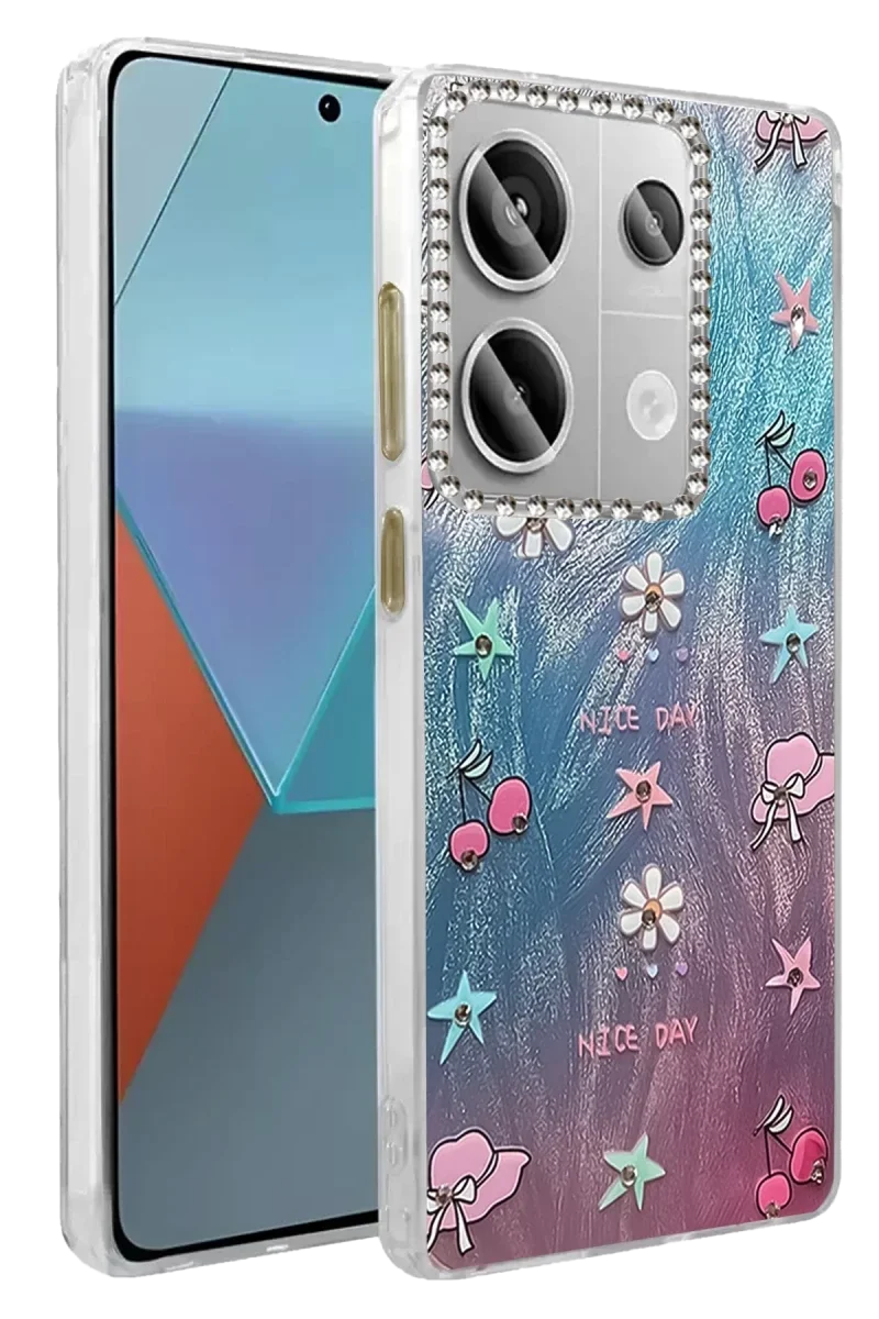 Xiaomi Redmi Note 13 Pro 4G Kılıf Blade Aynalı Desenli Kapak - Desen 4 Xiaomi Redmi Note 13 Pro 4G Kılıf Blade Aynalı Desenli Kapak - Desen 4