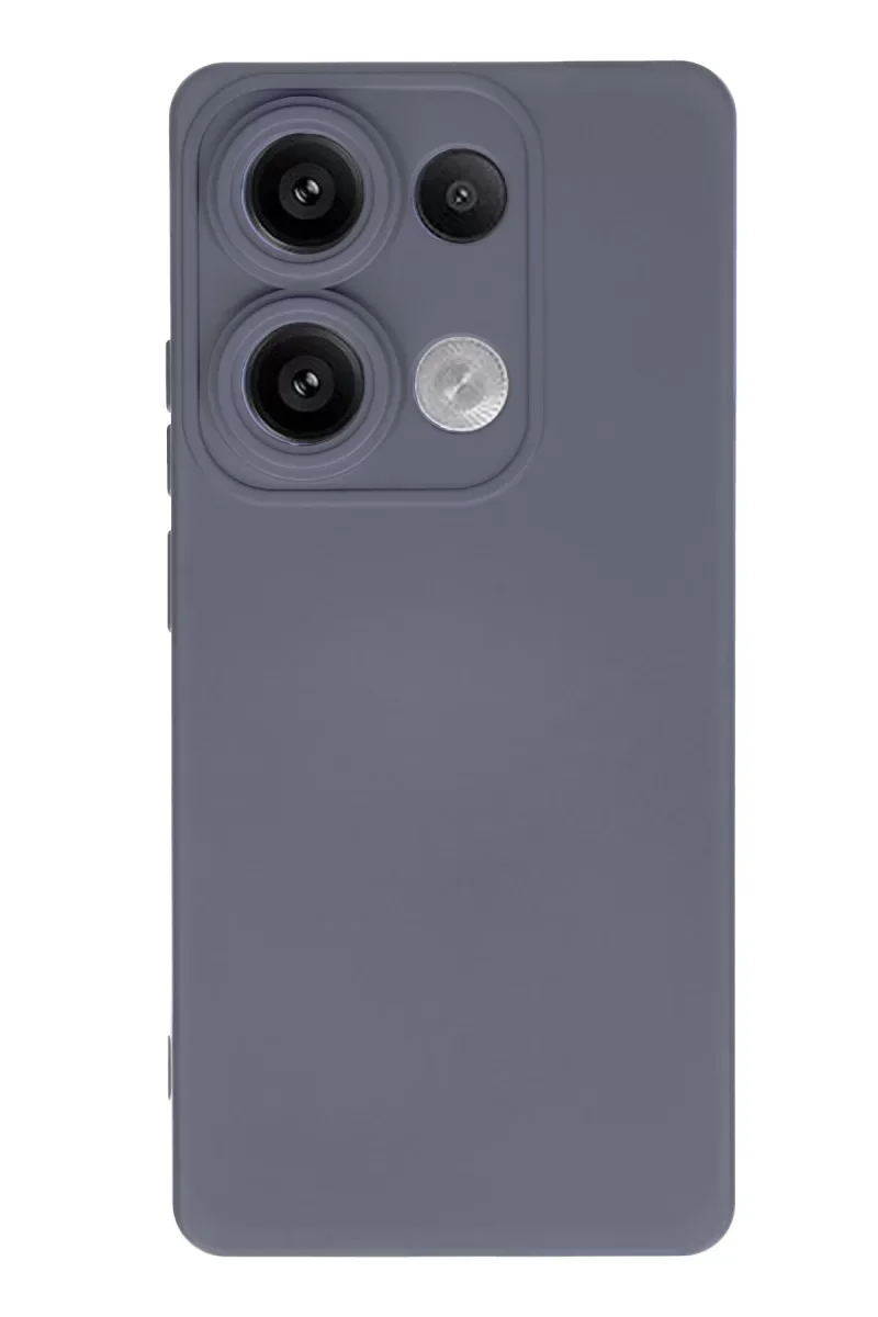 Xiaomi Redmi Note 13 Pro 4G Kılıf Nano içi Kadife Silikon - Gri