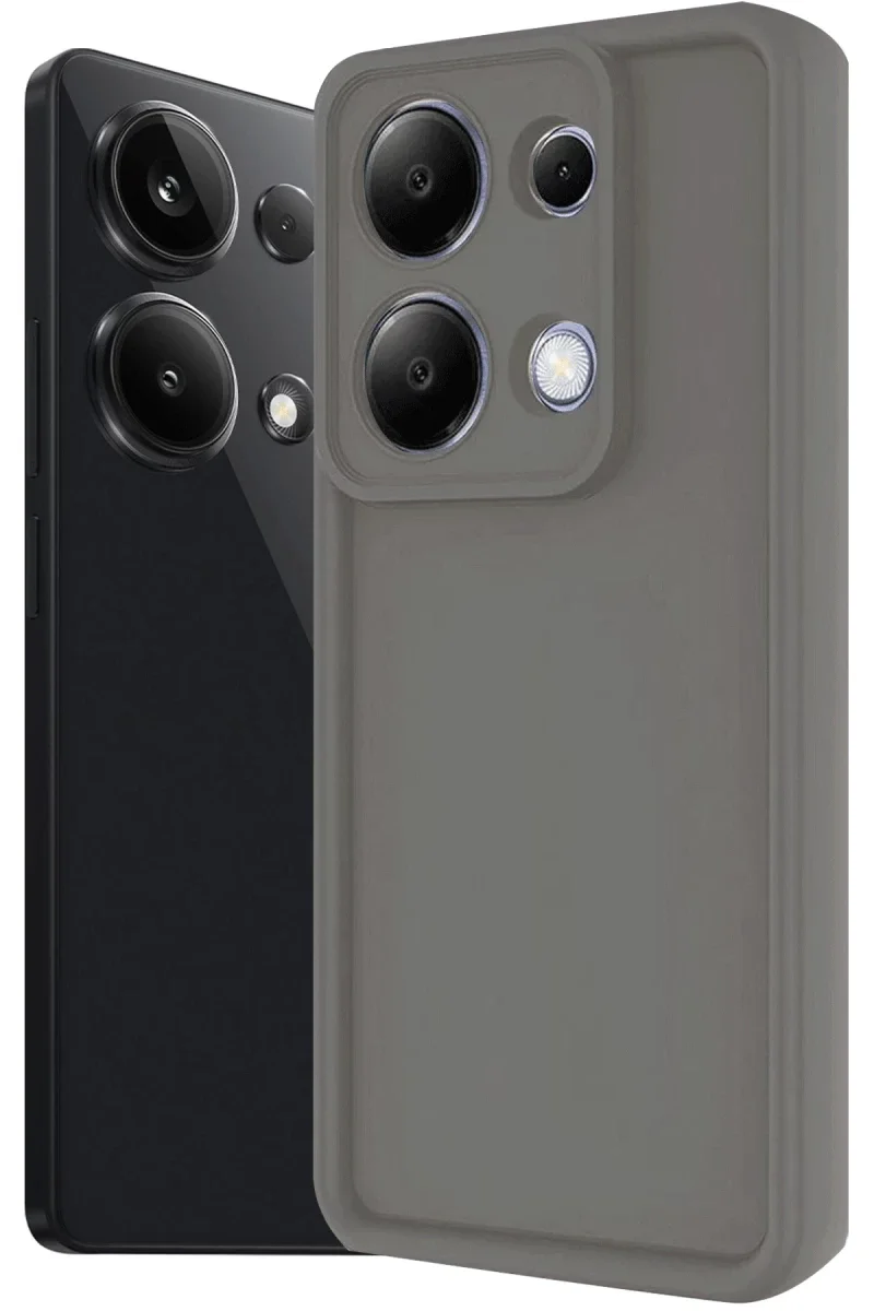 Xiaomi Redmi Note 13 Pro 4G Kılıf Viera Silikon - Gri