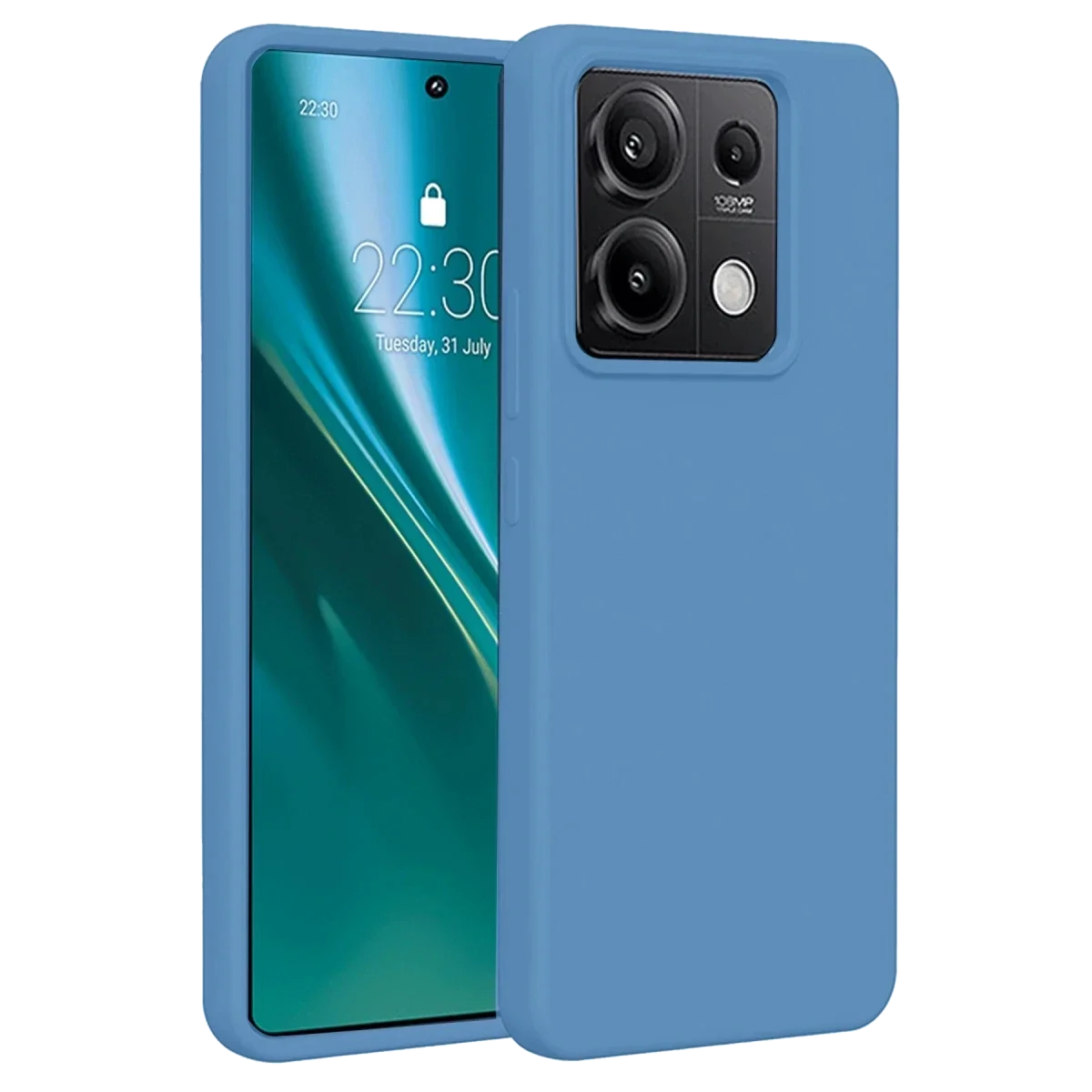 Xiaomi Redmi Note 13 Pro 4G Kılıf First Silikon - Mavi Xiaomi Redmi Note 13 Pro 4G Kılıf First Silikon - Mavi