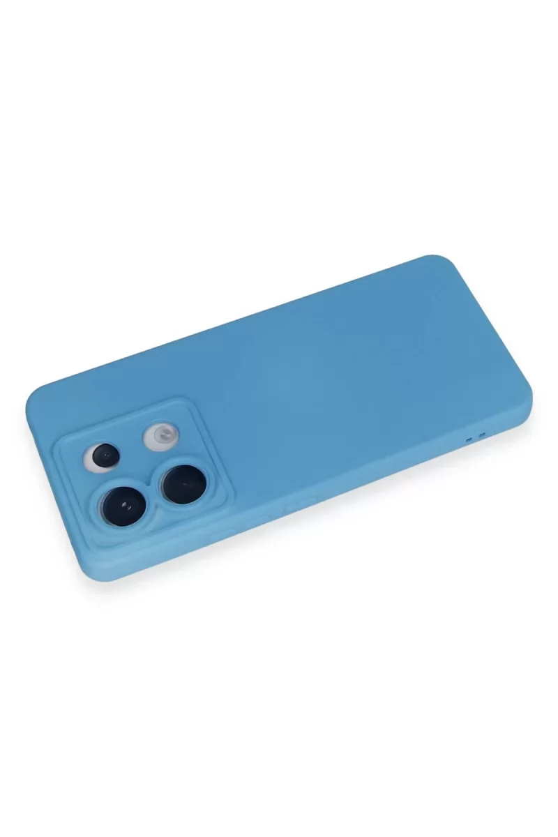 Xiaomi Redmi Note 13 Pro 5G Kılıf Nano içi Kadife Silikon - Mavi Xiaomi Redmi Note 13 Pro 5G Kılıf Nano içi Kadife Silikon - Mavi