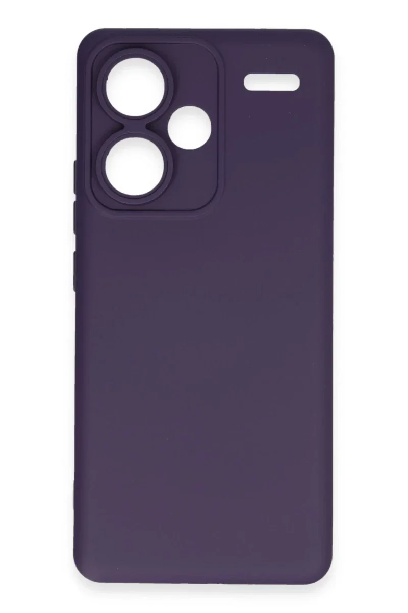 Xiaomi Redmi Note 13 Pro Plus Kılıf Nano içi Kadife Silikon - Mor Xiaomi Redmi Note 13 Pro Plus Kılıf Nano içi Kadife Silikon - Mor