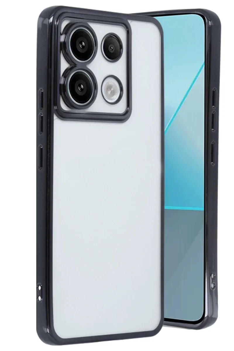Xiaomi Redmi Note 13 Pro 4G Kılıf Razer Lensli Silikon - Siyah Xiaomi Redmi Note 13 Pro 4G Kılıf Razer Lensli Silikon - Siyah