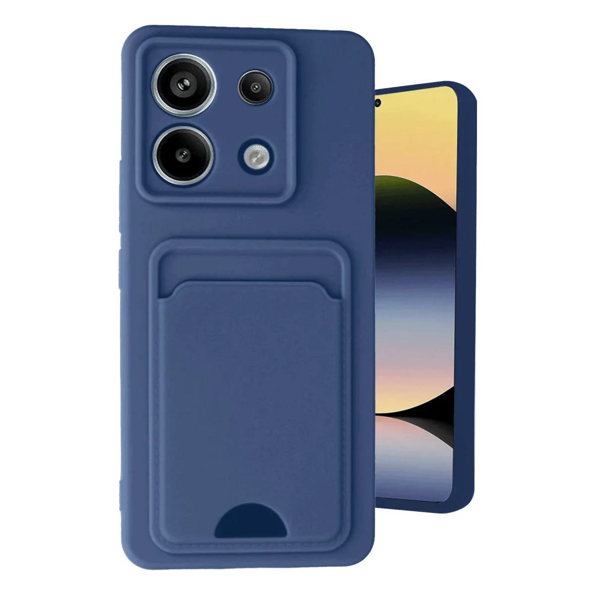 Xiaomi Redmi Note 13 Pro 5G Kılıf Kelvin Kartvizitli Silikon - Lacivert Xiaomi Redmi Note 13 Pro 5G Kılıf Kelvin Kartvizitli Silikon - Lacivert