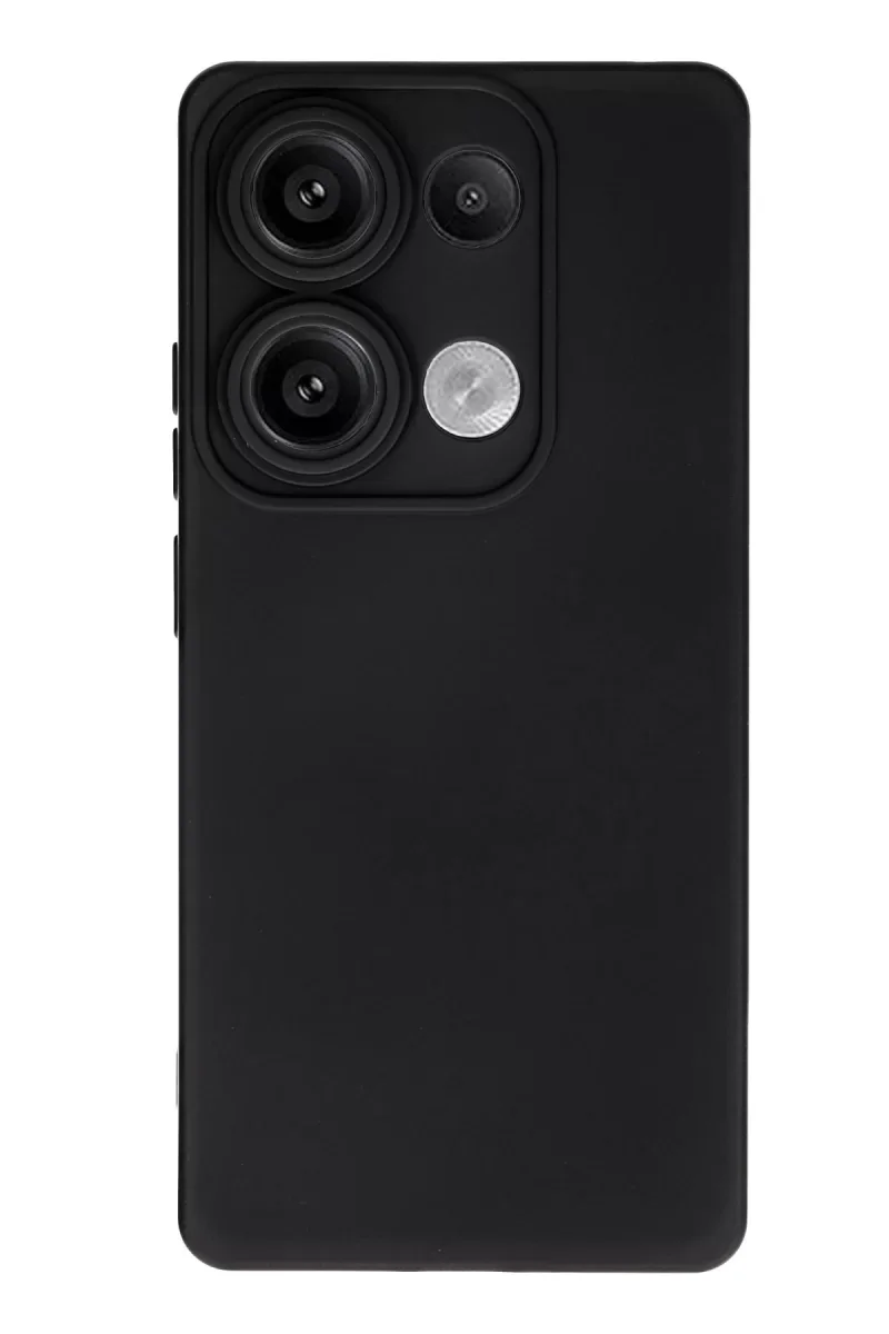 Xiaomi Redmi Note 13 Pro 4G Kılıf Nano içi Kadife Silikon - Siyah Xiaomi Redmi Note 13 Pro 4G Kılıf Nano içi Kadife Silikon - Siyah