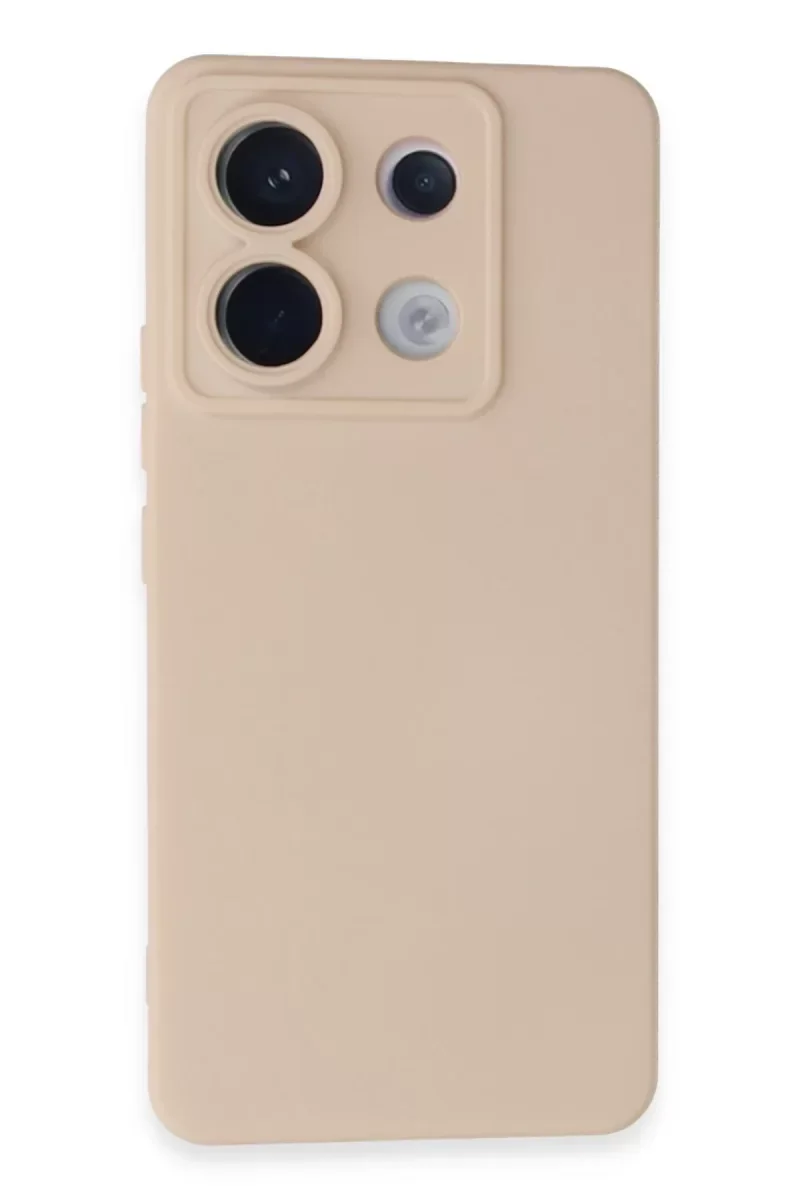 Xiaomi Redmi Note 13 Pro 5G Kılıf Nano içi Kadife Silikon - Pudra