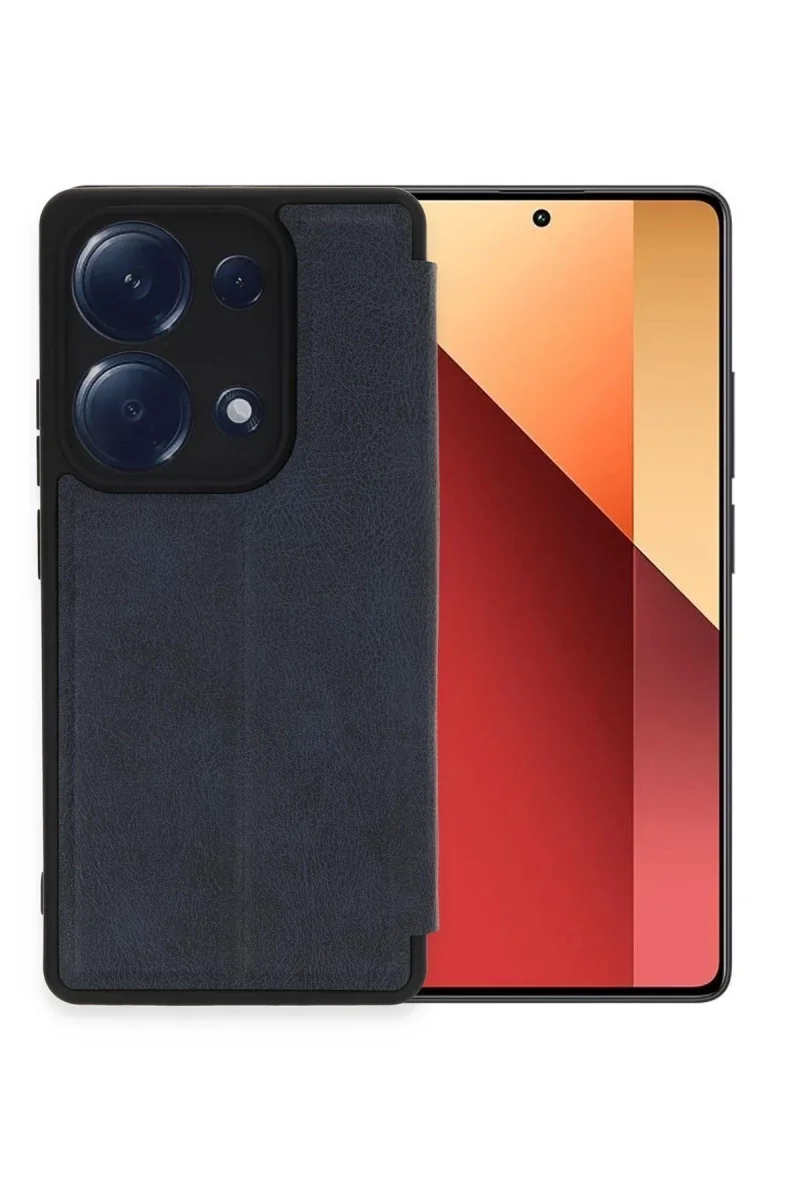Xiaomi Redmi Note 13 Pro 4G Kılıf Flip Cover - Lacivert Xiaomi Redmi Note 13 Pro 4G Kılıf Flip Cover - Lacivert