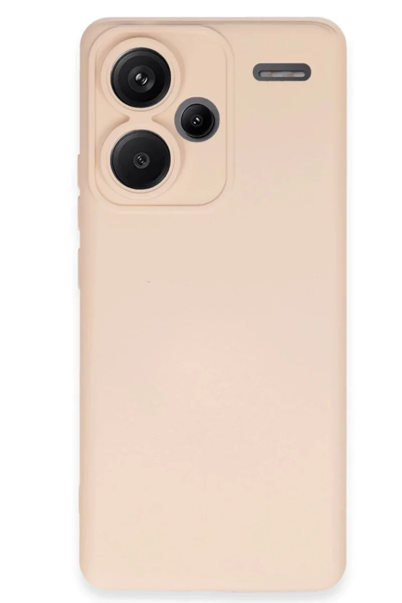 Xiaomi Redmi Note 13 Pro Plus Kılıf Nano içi Kadife Silikon - Pudra