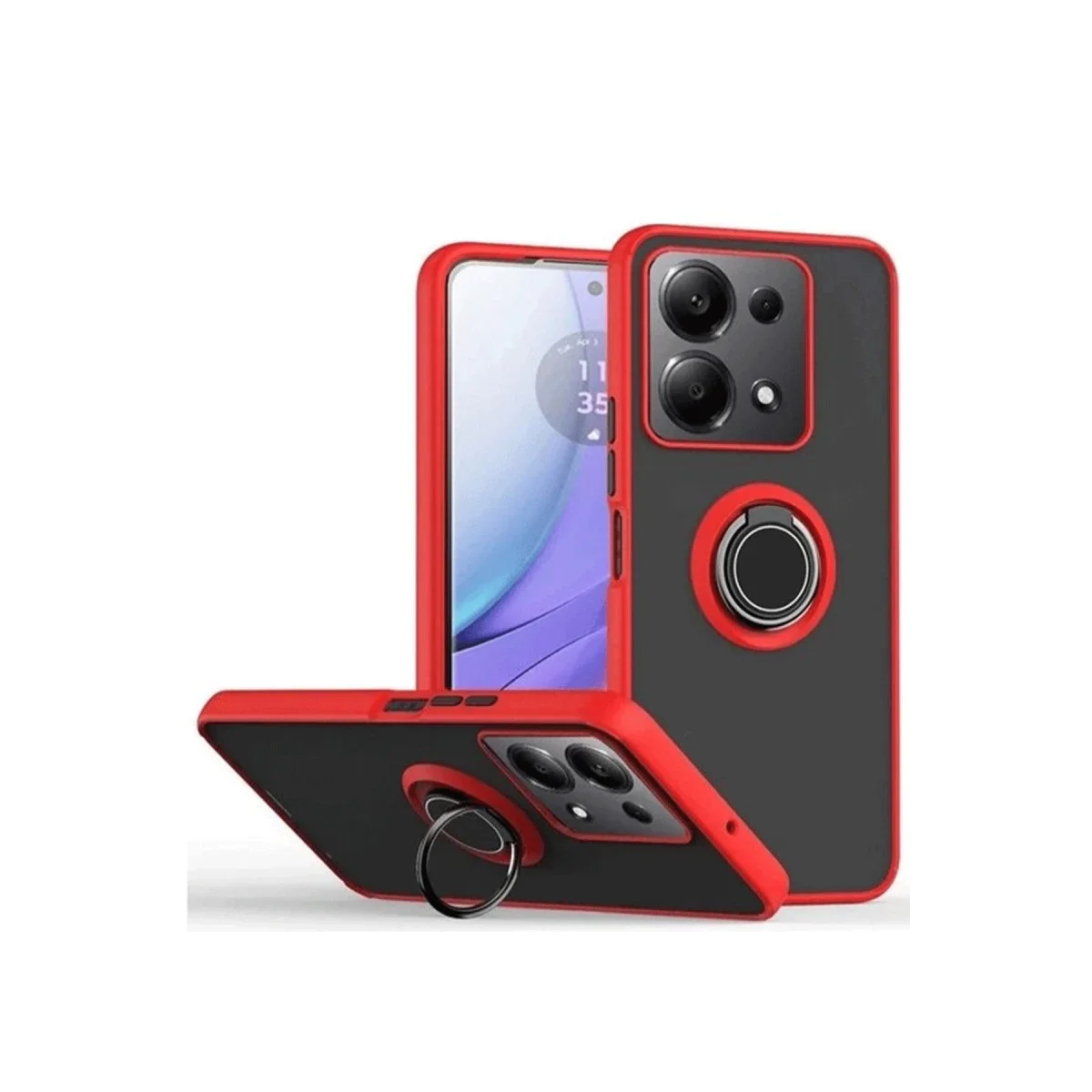 Xiaomi Redmi Note 13 Pro 5G Kılıf Montreal Yüzüklü Silikon Kapak - Kırmızı Fiyatı, Yorumları ve Özellikleri