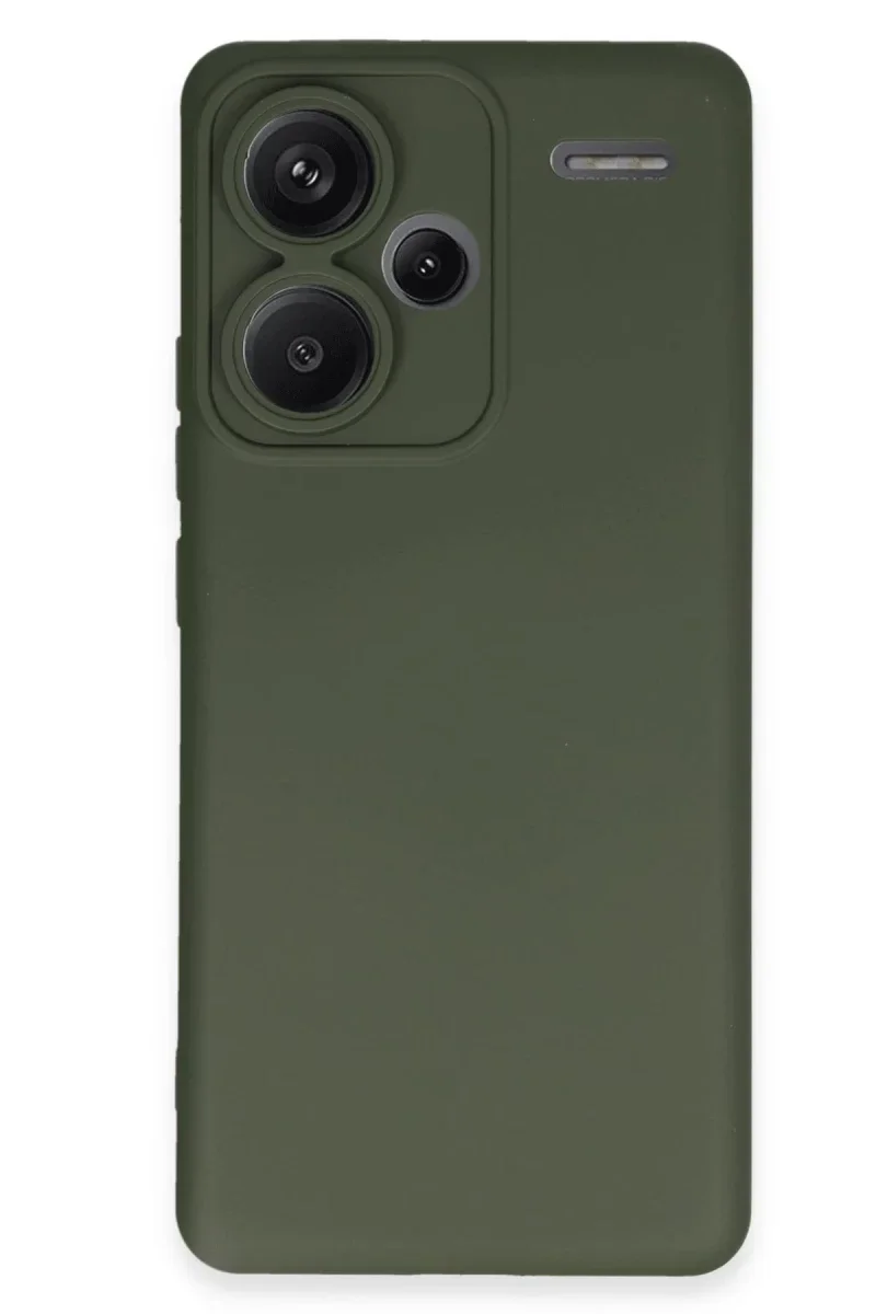 Xiaomi Redmi Note 13 Pro Plus Kılıf Nano içi Kadife Silikon - Koyu Yeşil Xiaomi Redmi Note 13 Pro Plus Kılıf Nano içi Kadife Silikon - Koyu Yeşil