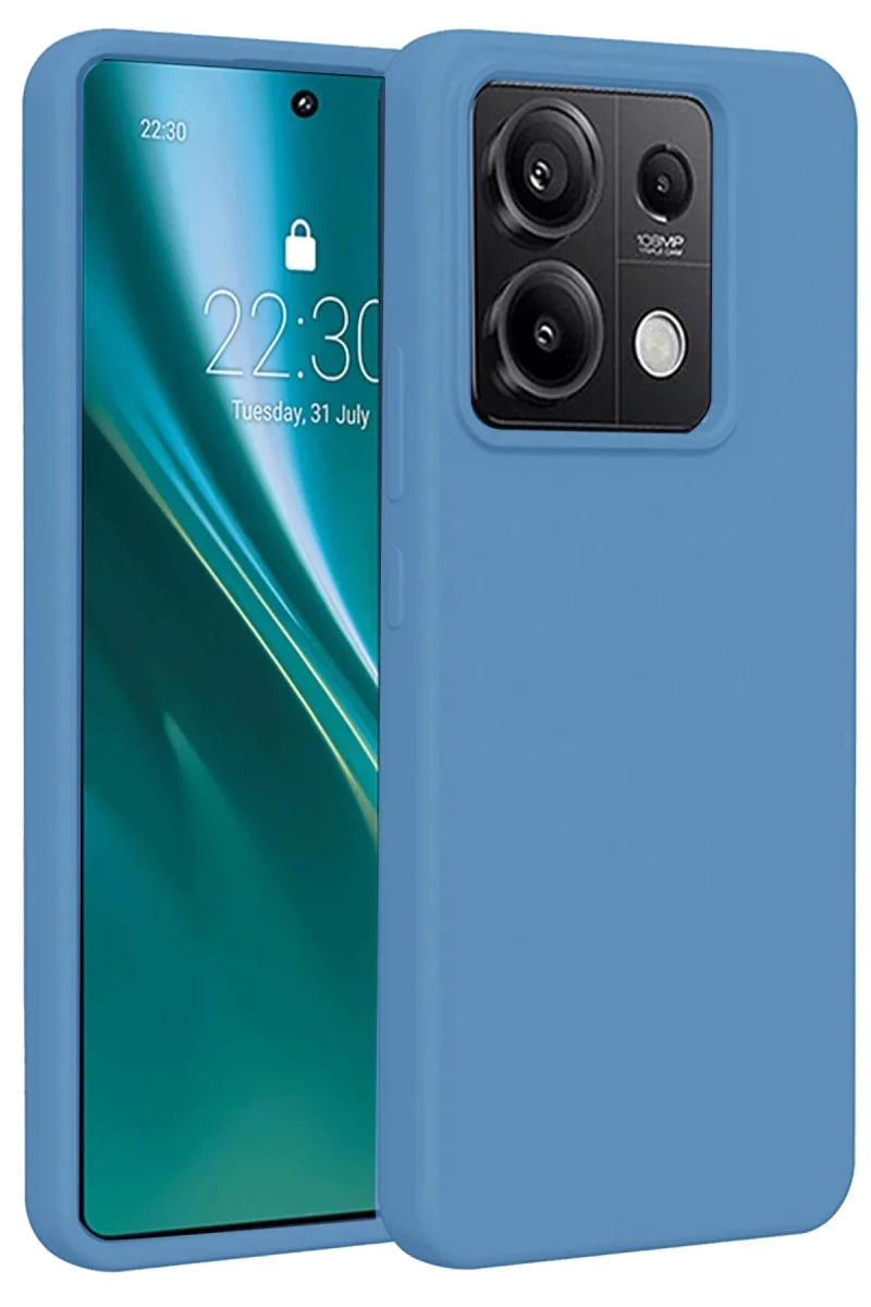 Xiaomi Redmi Note 13 Pro 5G Kılıf First Silikon - Mavi Xiaomi Redmi Note 13 Pro 5G Kılıf First Silikon - Mavi